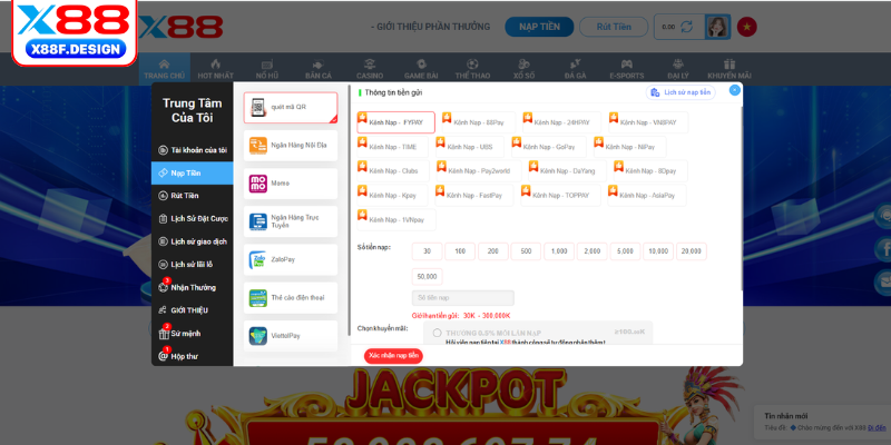 Bật mí các phương thức nạp tiền