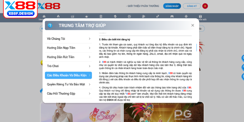 Điều kiện hội viên cần tuân thủ để đăng ký tài khoản